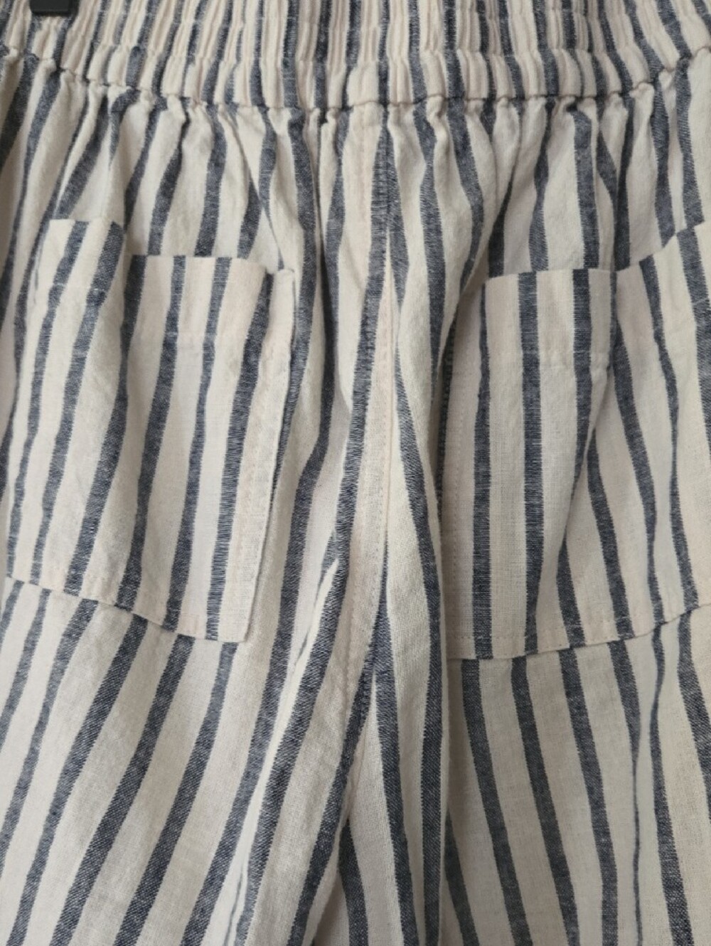 J. Crew Navy & White Striped Cotton-Linen Chinos - Picture 4 of 6